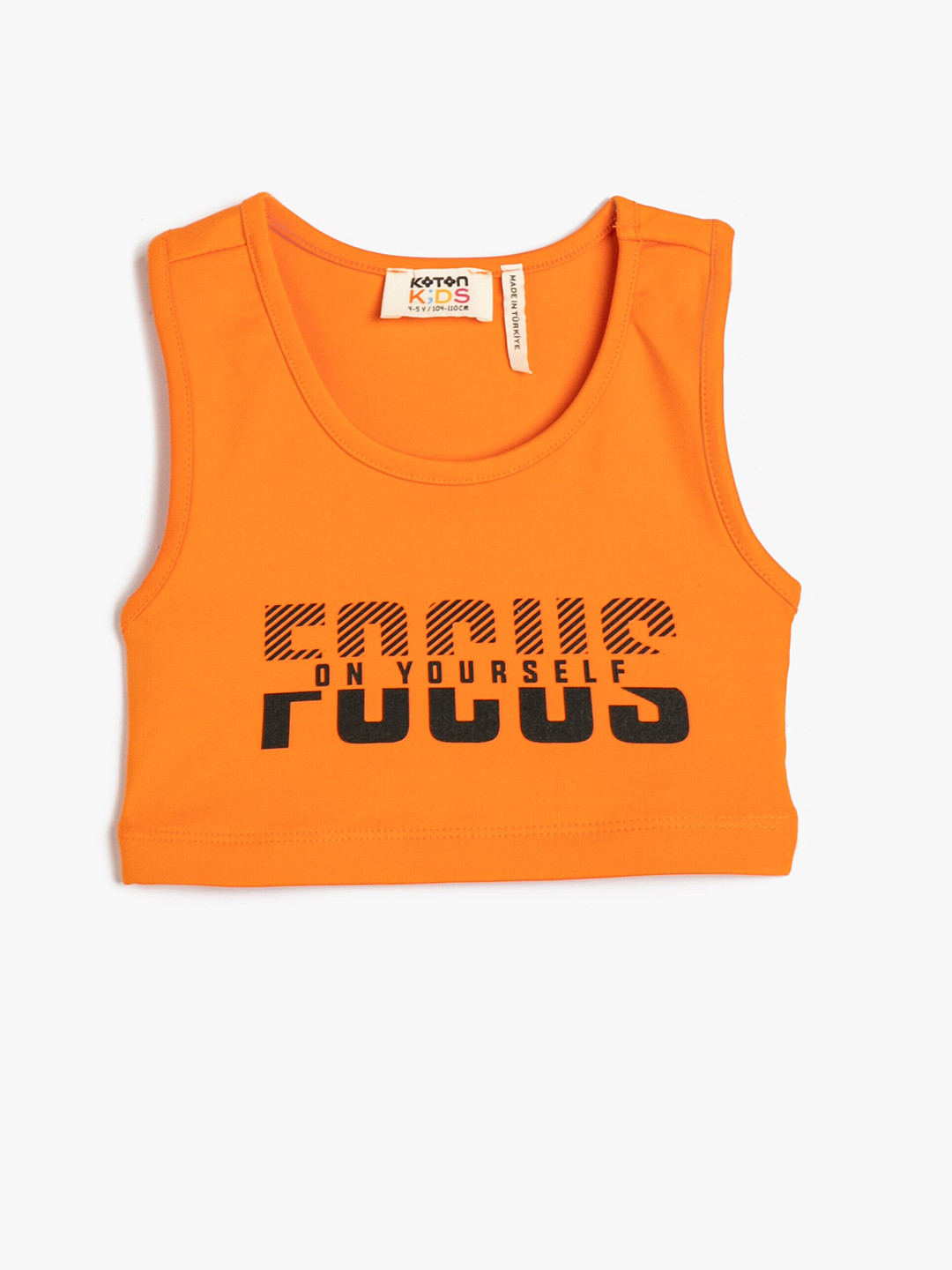 

Koton Girls Typography Print Top, Orange