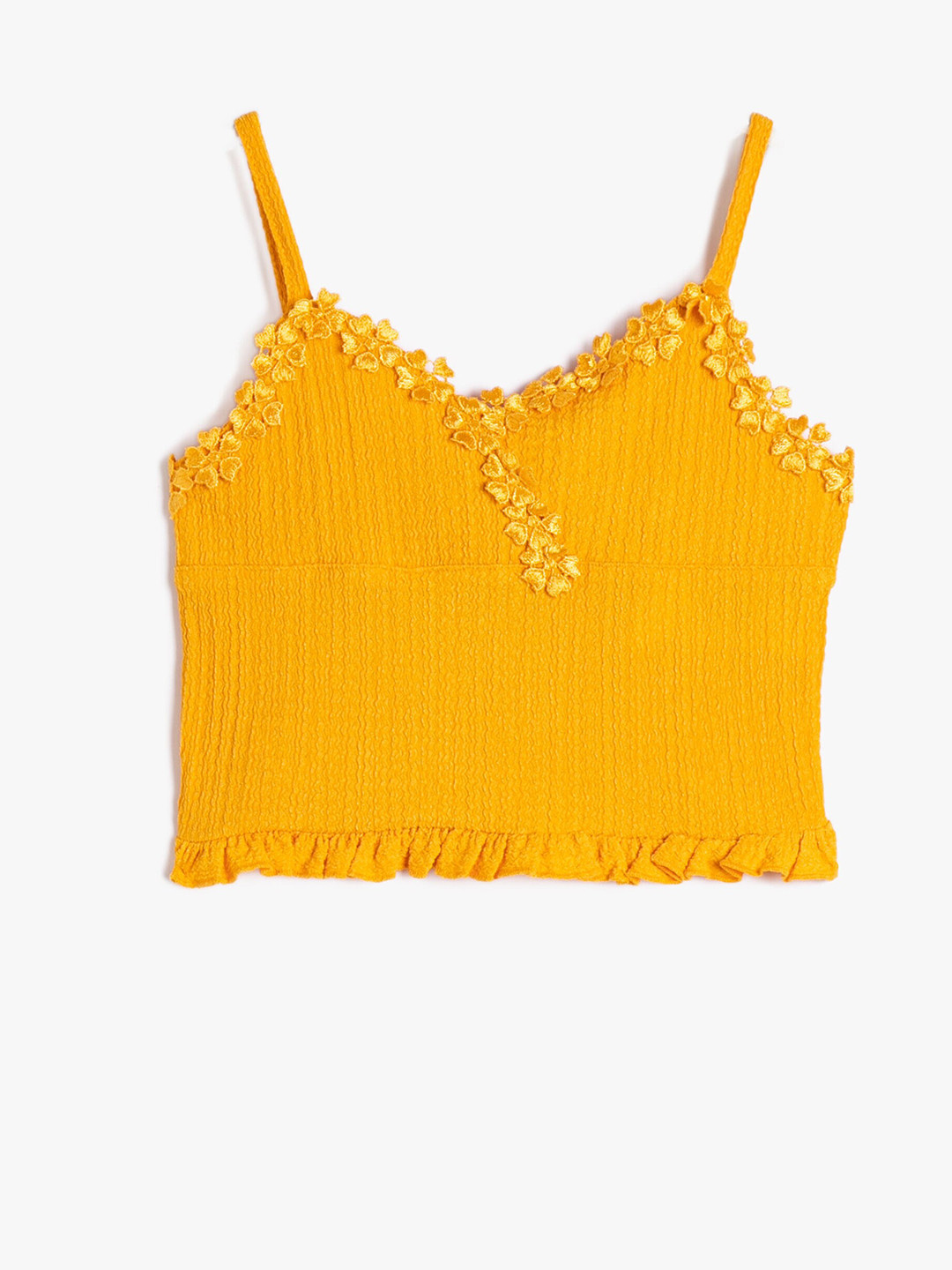 

Koton Girls Shoulder Straps Top, Orange