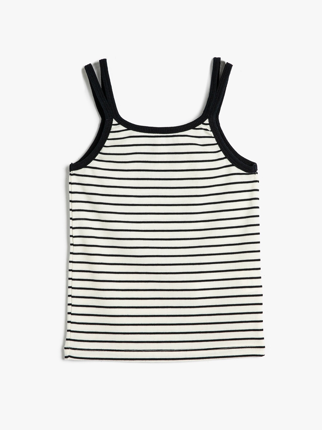 

Koton Girls Striped Tank Top, White