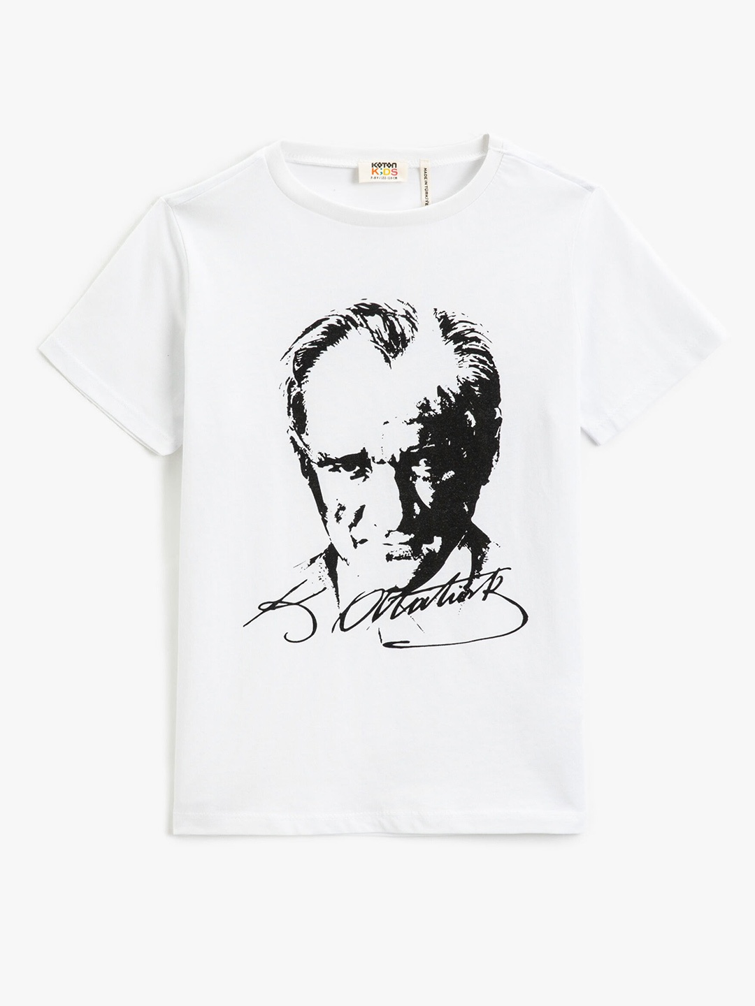 

Koton Boys Graphic Printed Round Neck Cotton Regular T-shirt, White