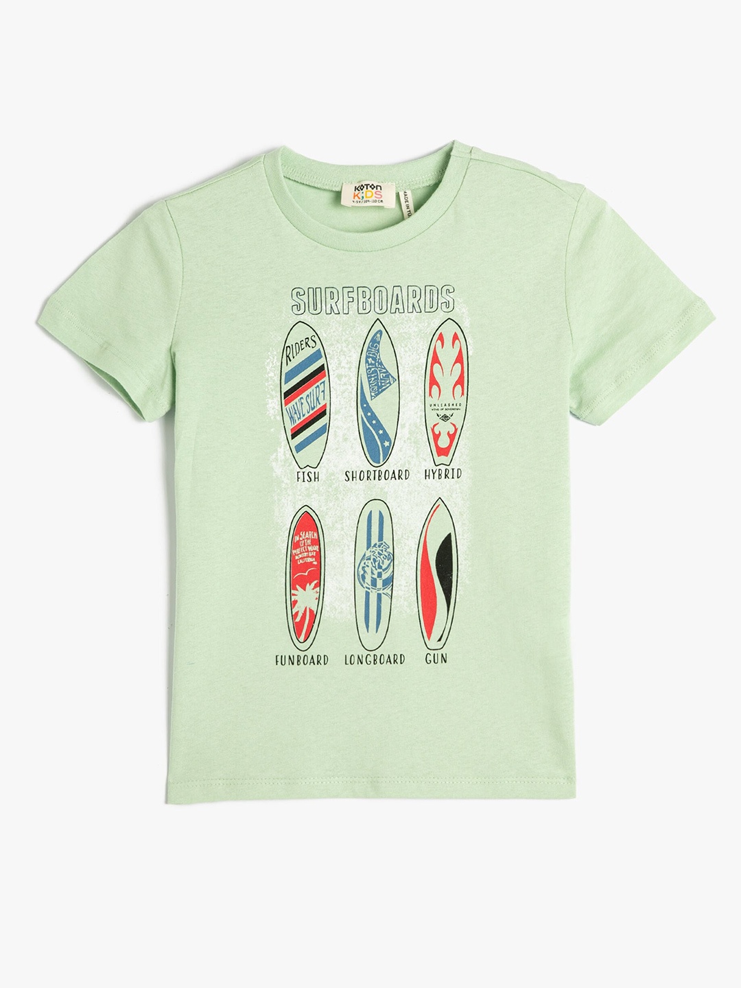 

Koton Boys Graphic Printed Pure Cotton T-shirt, Green