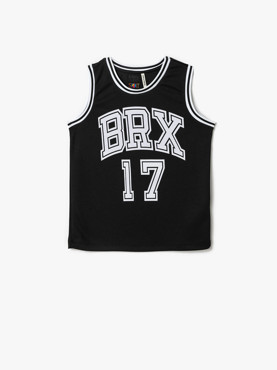

Koton Boys Typography Printed T-shirt, Black