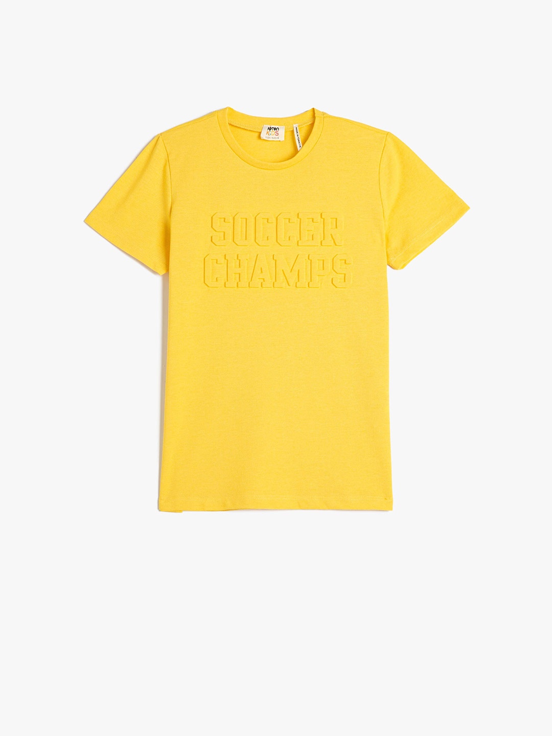 

Koton Boys Round Neck T-shirt, Yellow