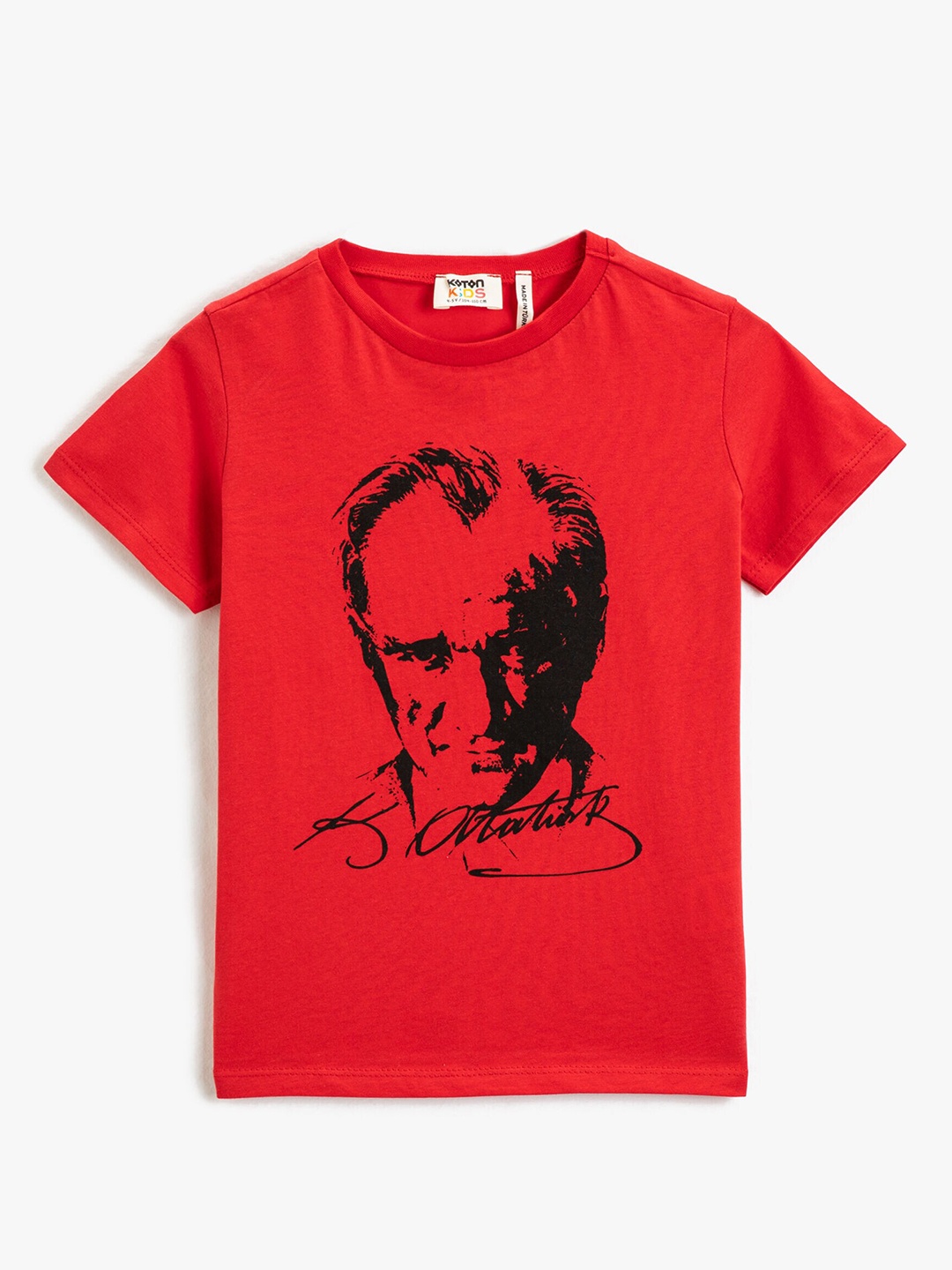 

Koton Boys Graphic Printed Round Neck Cotton Regular T-shirt, Red