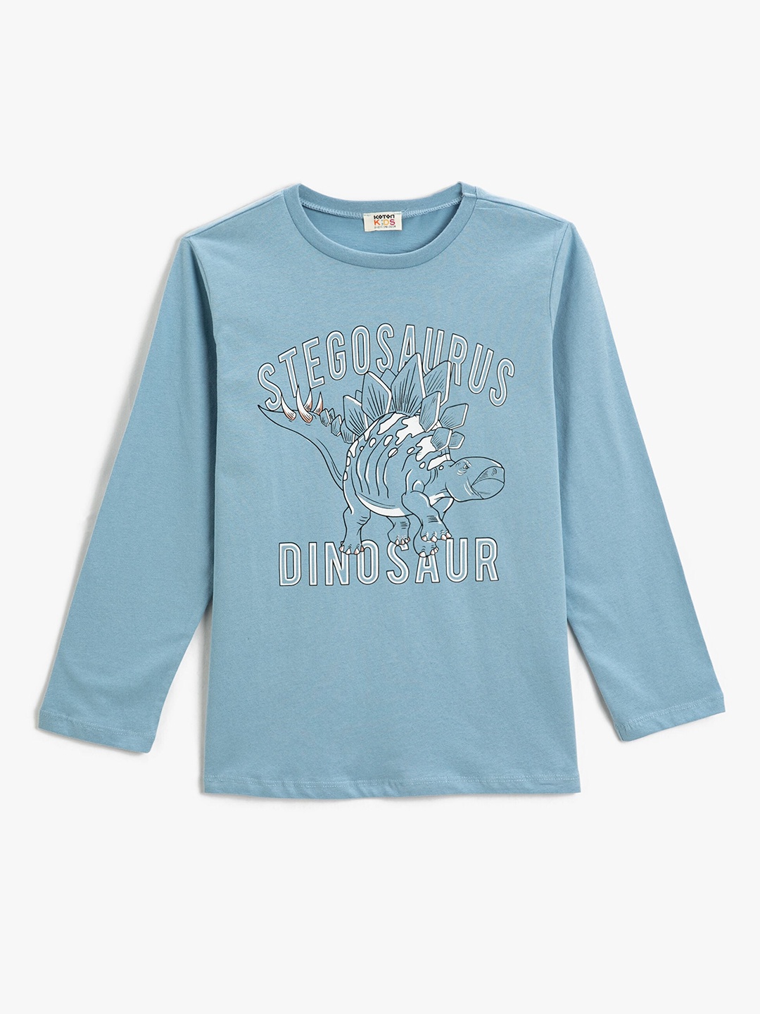 

Koton Boys Graphic Printed Long Sleeve Pure Cotton Regular T-shirt, Blue
