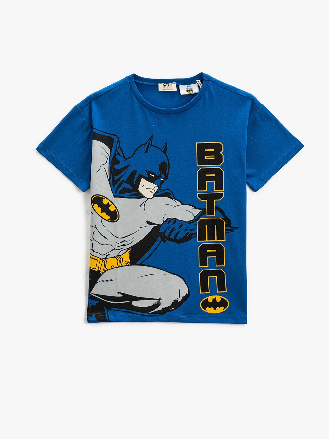 

Koton Boys Batman Printed Pure Cotton T-shirt, Blue