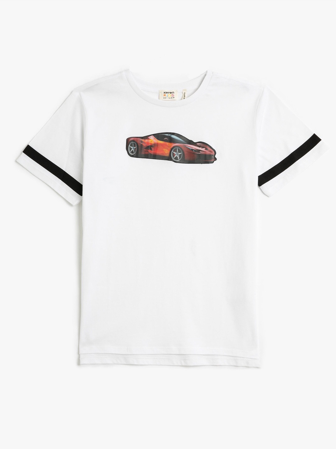 

Koton Boys Graphic Printed Cotton T-shirt, White