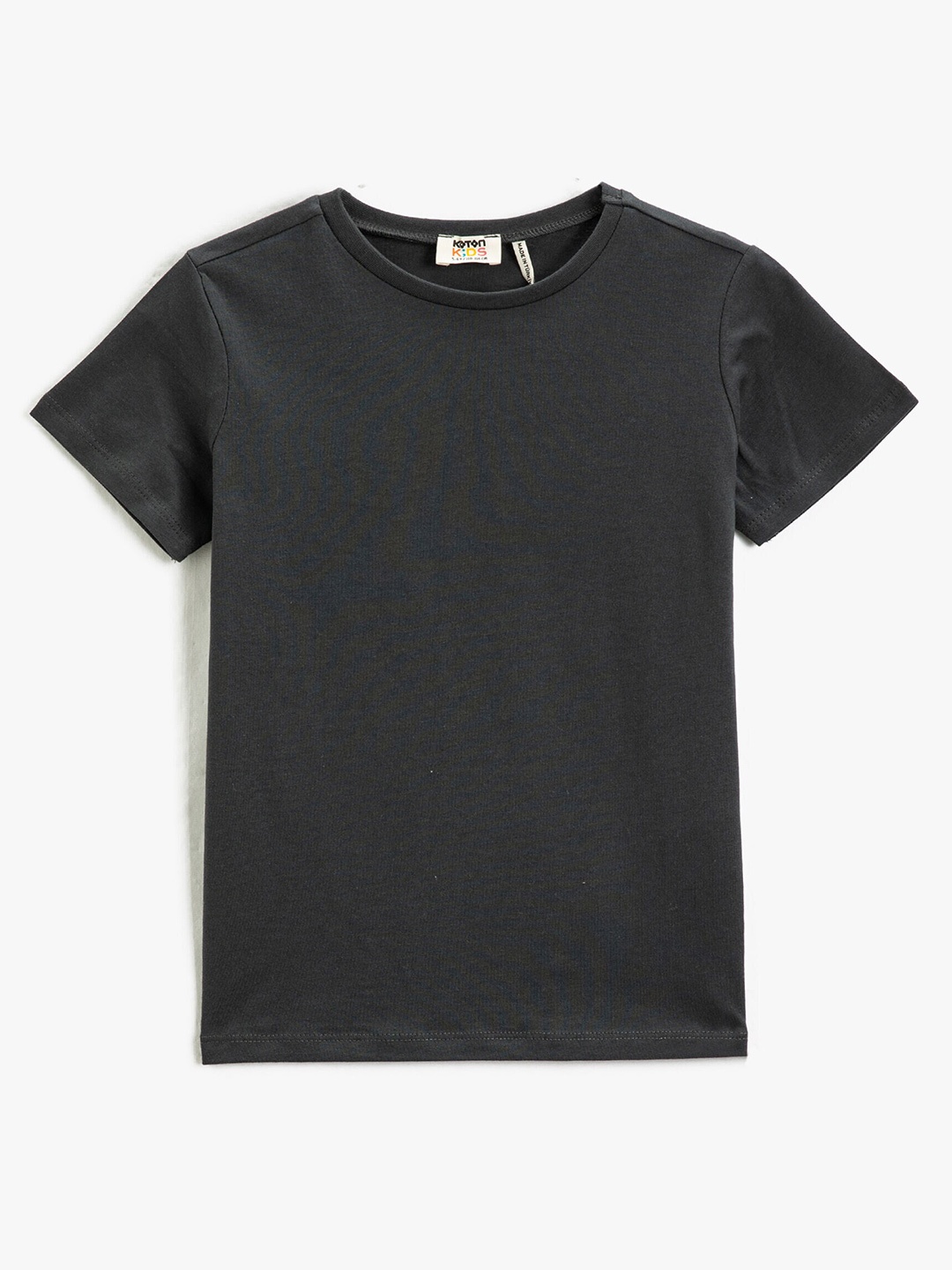 

Koton Boys Round Neck Short Sleeves Pure Cotton T-shirt, Grey