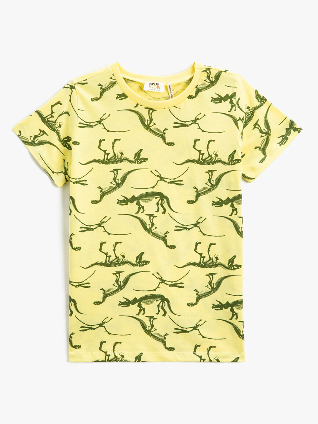 

Koton Boys Conversational Printed Pure Cotton T-shirt, Yellow