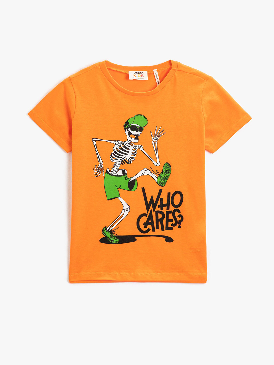 

Koton Boys Graphic Printed Pure Cotton T-shirt, Orange