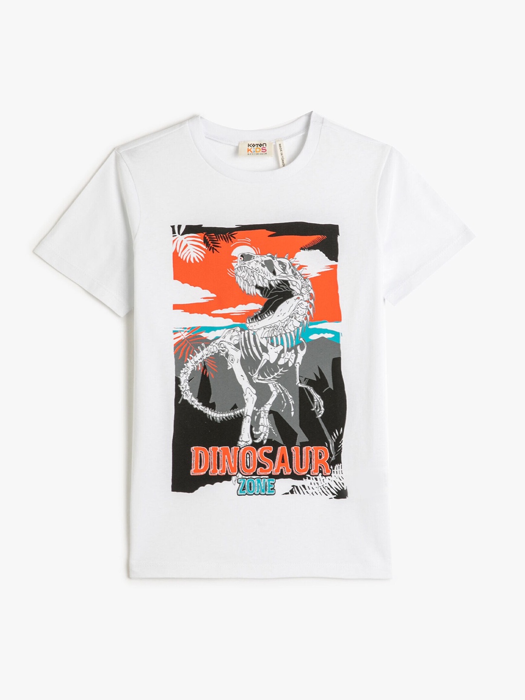 

Koton Boys Graphic Printed Pure Cotton T-shirt, White