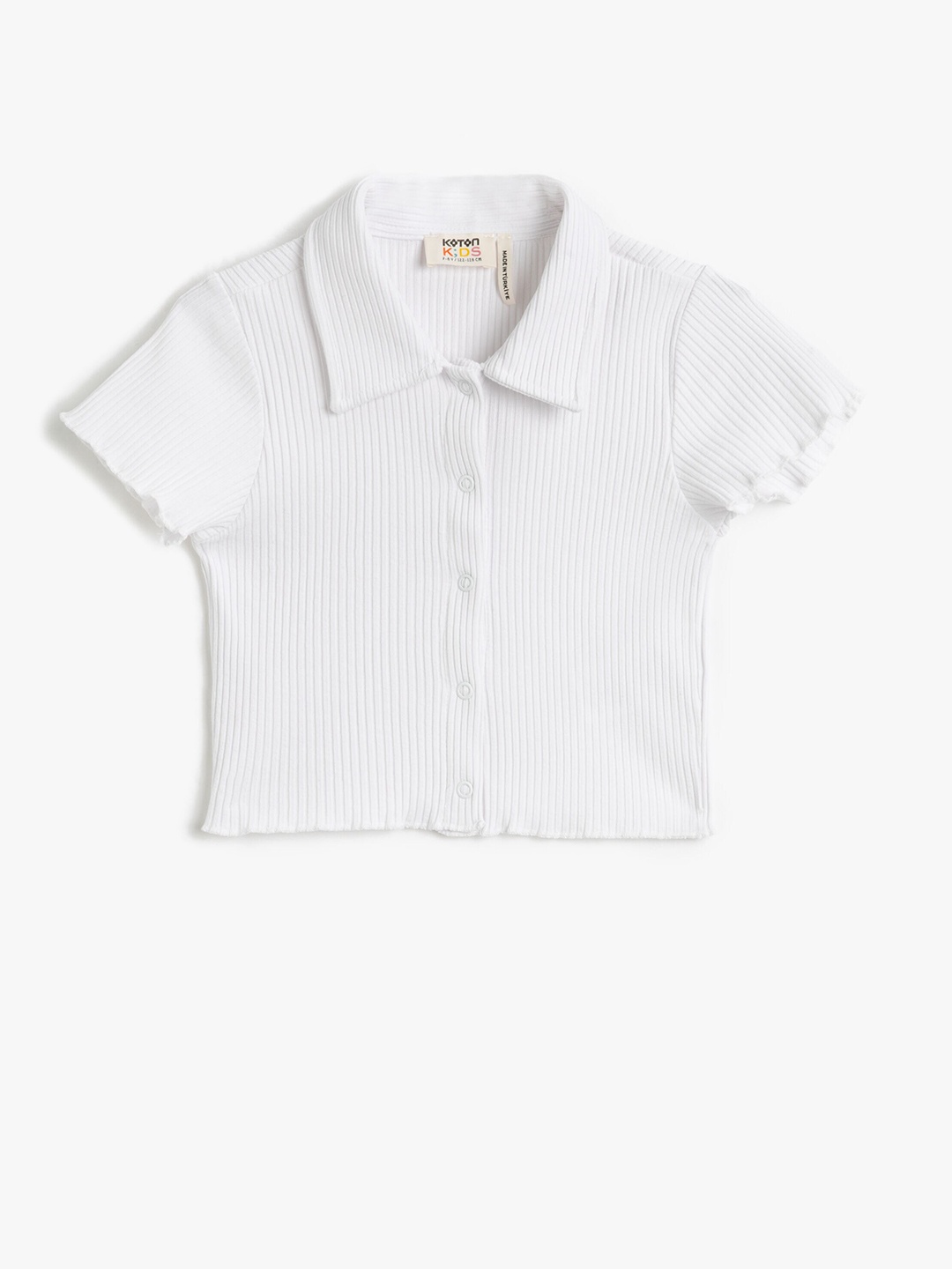 

Koton Girls Polo Collar T-shirt, White