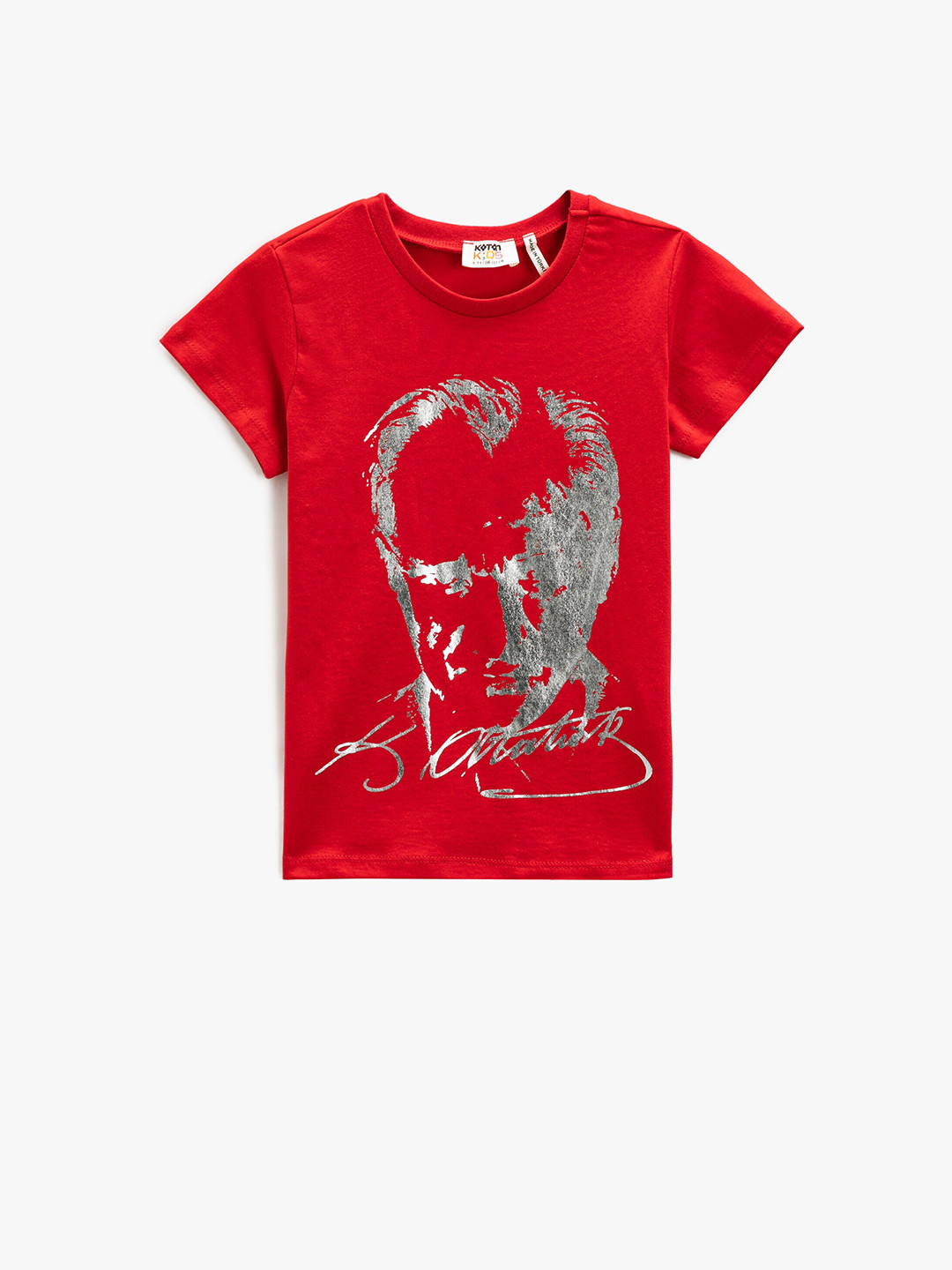 

Koton Girls Graphic Printed Pure Cotton T-shirt, Red