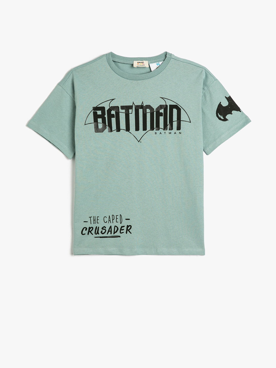 

Koton Boys Typography Printed Pure Cotton T-shirt, Green