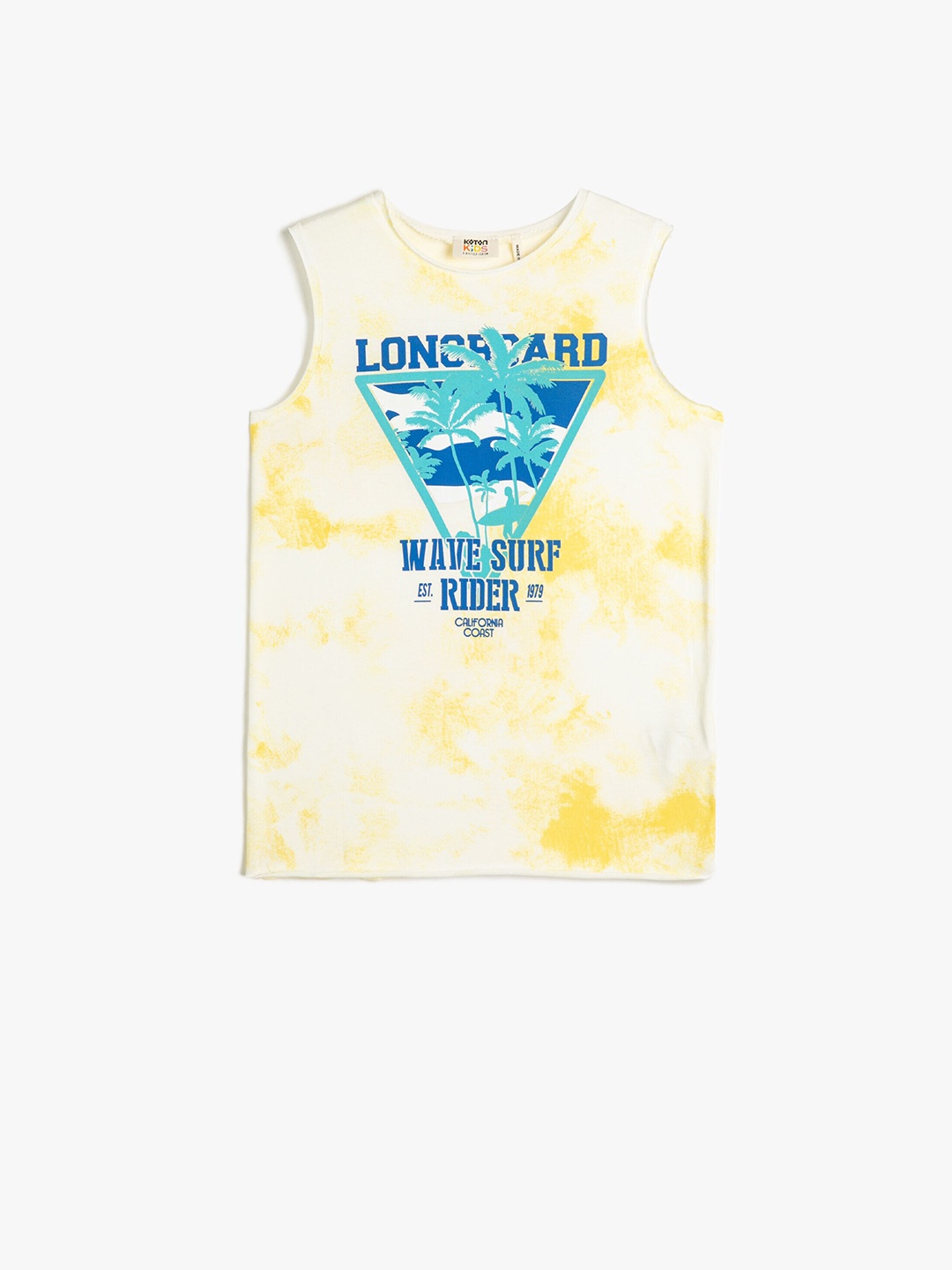 

Koton Boys Graphic Printed Pure Cotton T-shirt, Yellow