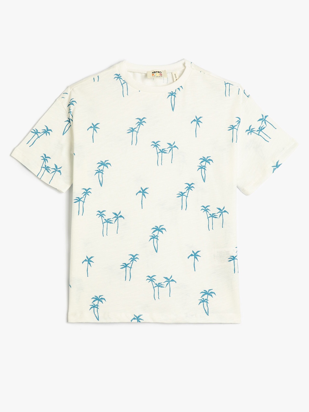 

Koton Boys Conversational Printed Pure Cotton Casual T-shirt, Beige