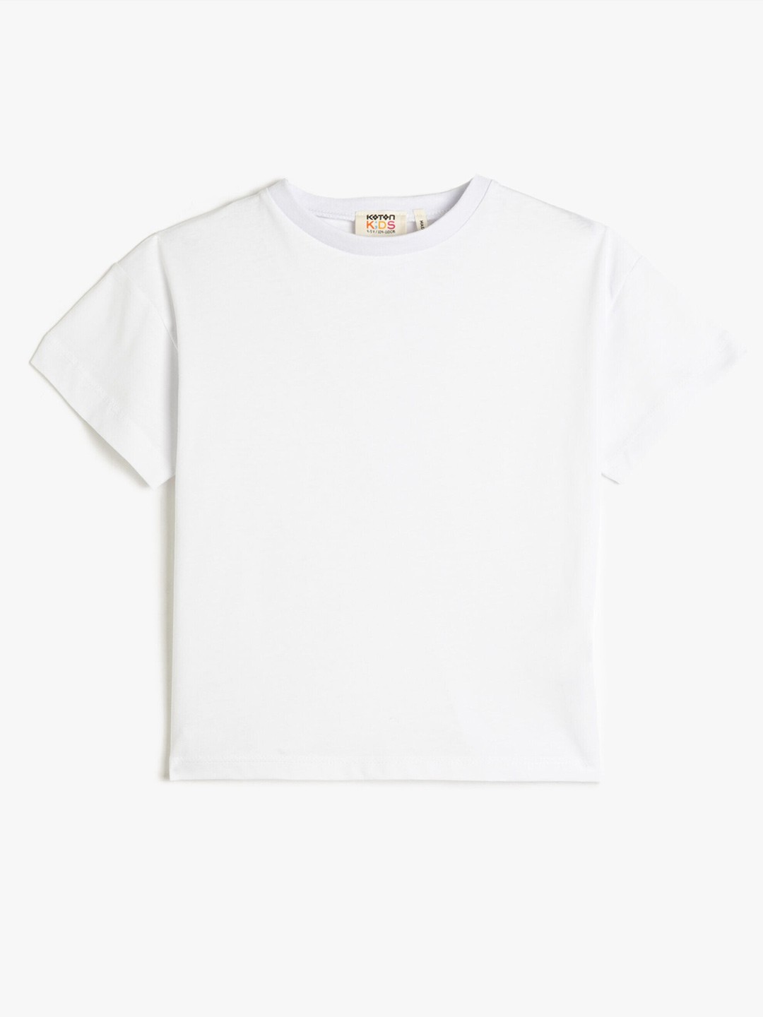 

Koton Girls Pure Cotton Casual T-shirt, White
