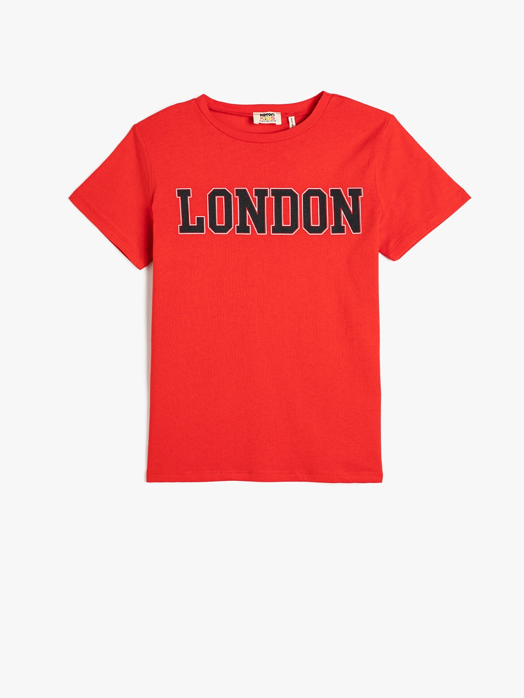 

Koton Boys Typography Printed Regular Fit Cotton Casual T-Shirt, Red