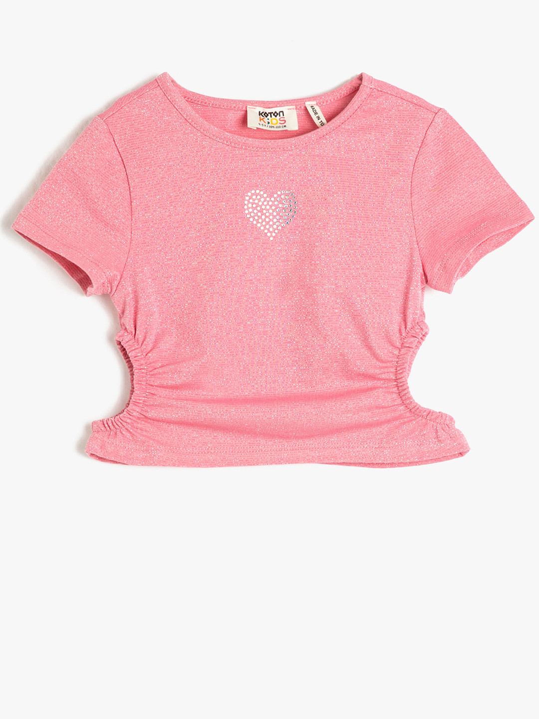 

Koton Girls Cut-Out Detailed T-shirt, Pink