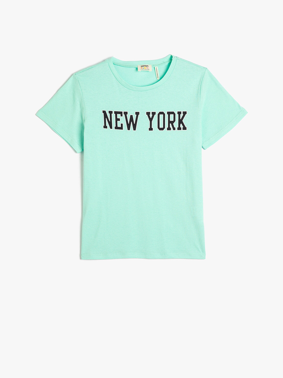 

Koton Boys Typography Printed Pure Cotton T-shirt, Green