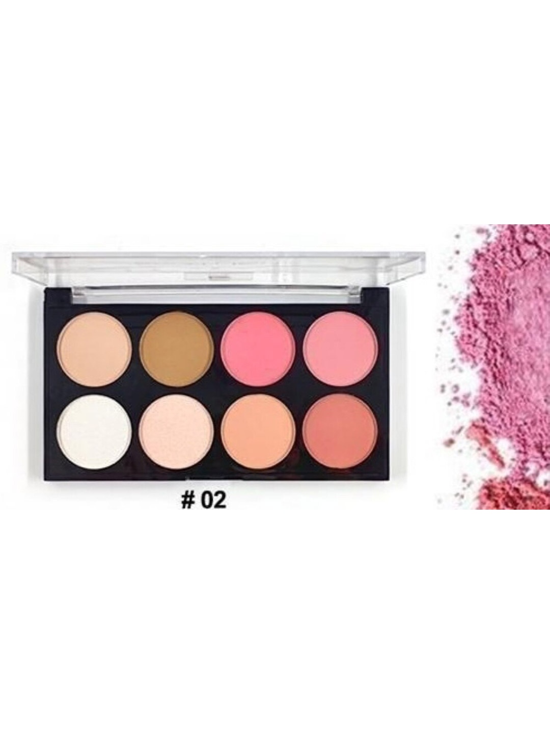 

LAKYOU BEAUTY Spotlight Ultra Pro Blush Palette- 12gm - 8 Color Shade01, Multi