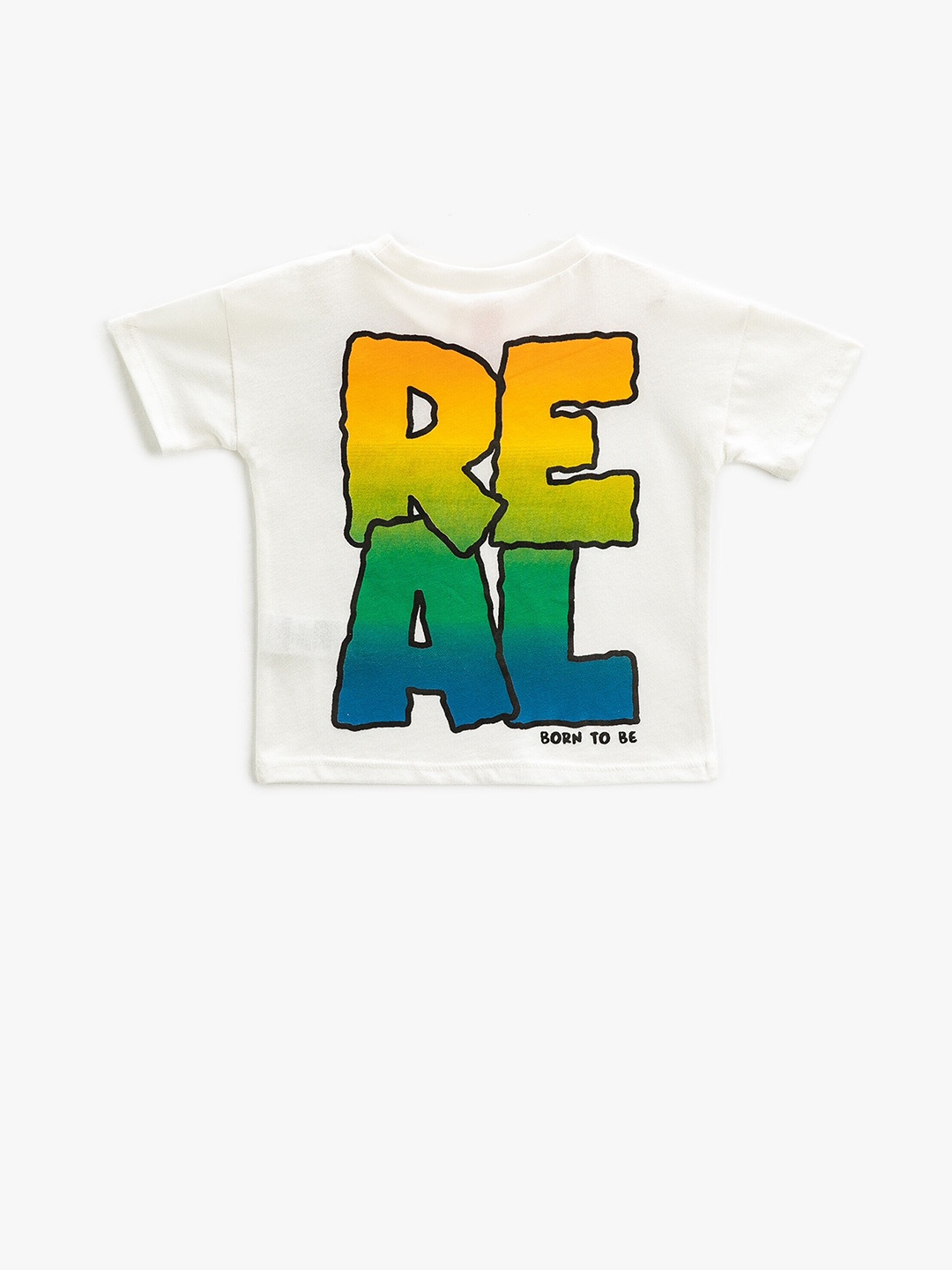 

Koton Boys Typography Printed Cotton T-shirt, Beige
