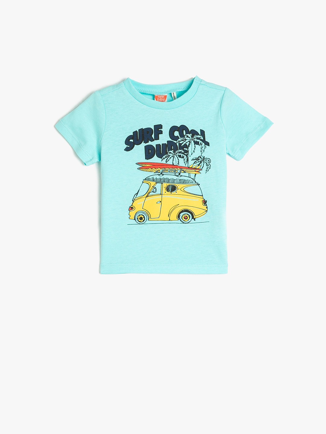 

Koton Boys Typography Printed Cotton T-shirt, Blue