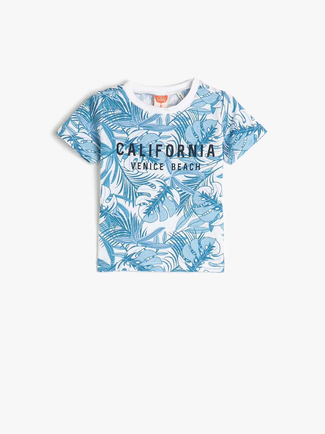 

Koton Boys Tropical Printed Pure Cotton T-shirt, White