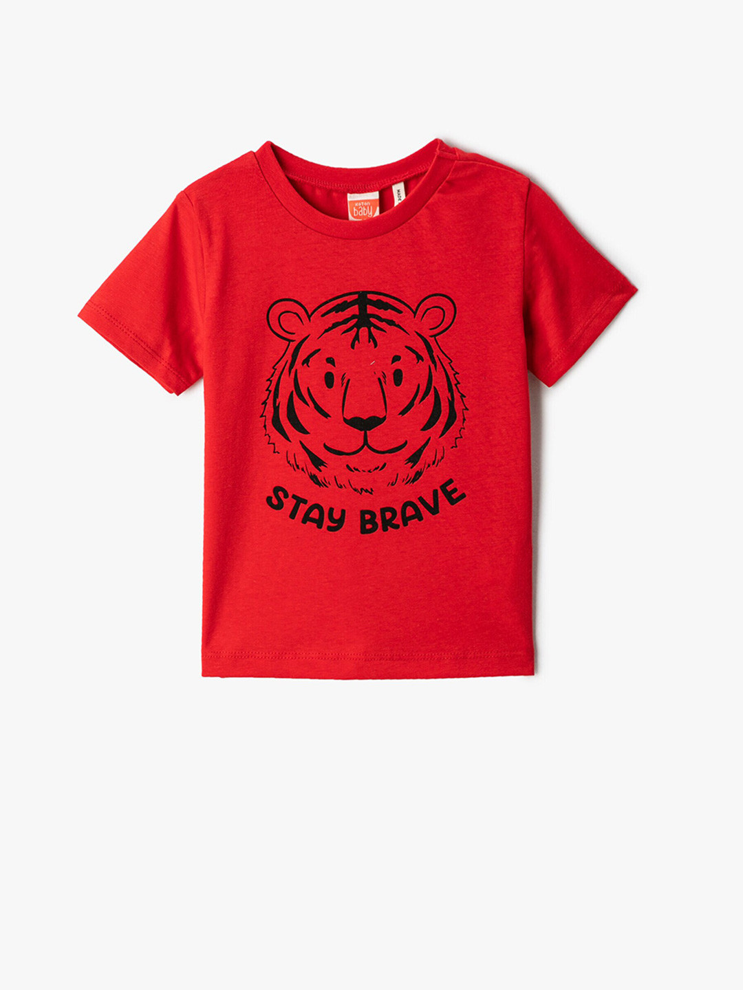 

Koton Boys Graphic Printed Pure Cotton T-shirt, Red