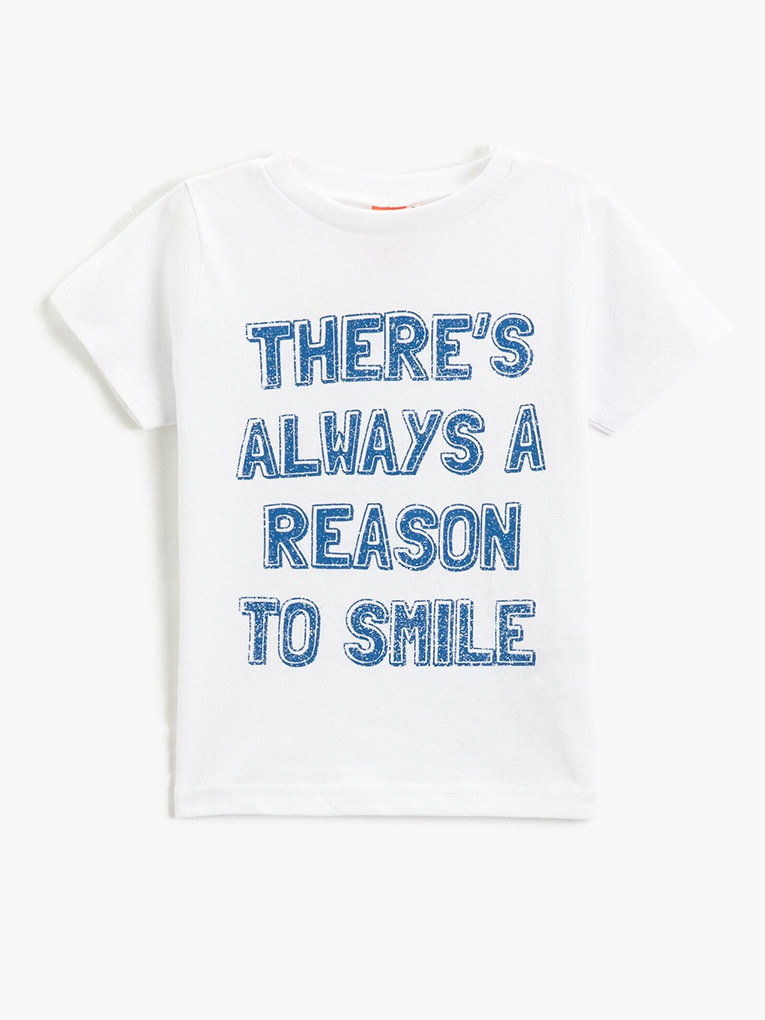 

Koton Boys Typography Printed Pure Cotton T-shirt, White