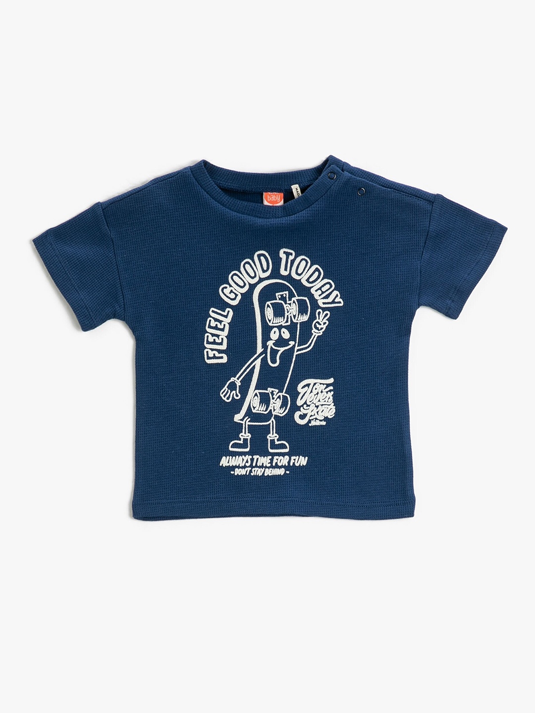 

Koton Boys Graphic Printed Round Neck Cotton Regular T-shirt, Blue