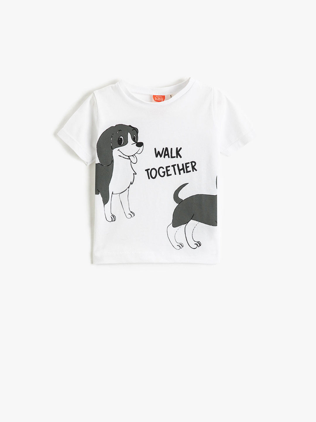 

Koton Boys Graphic Printed Pure Cotton T-shirt, White