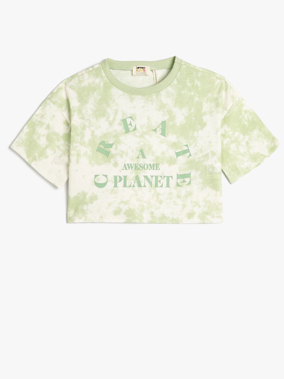 

Koton Girls Tie & Dye Round Neck T-shirt, Green