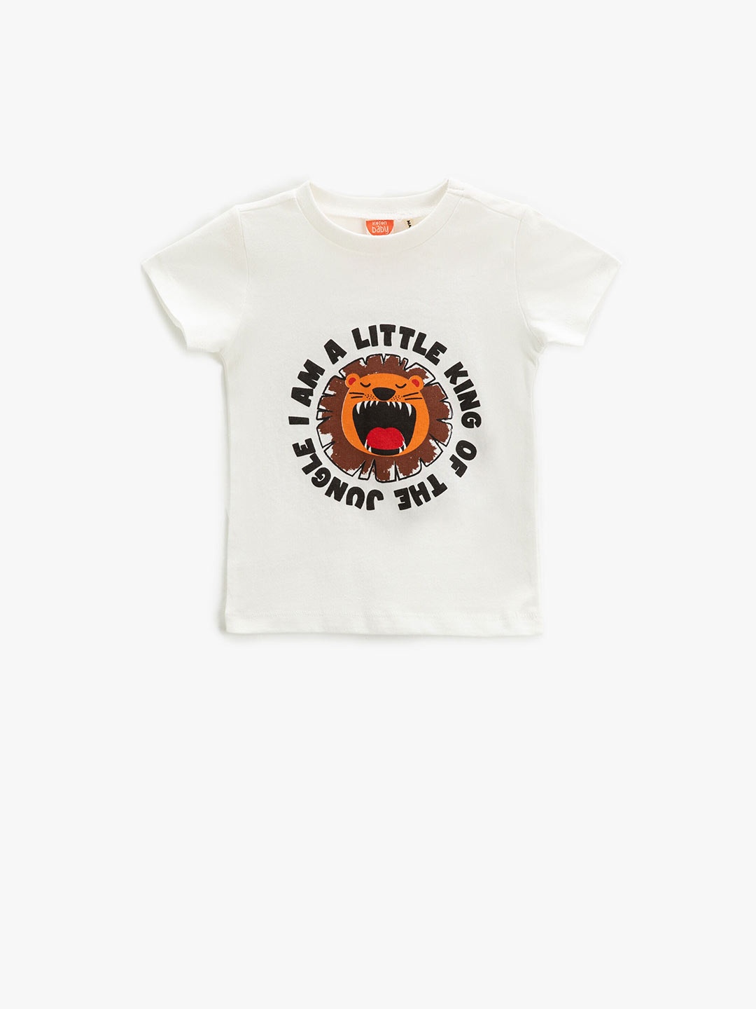 

Koton Boys Typography Printed Pure Cotton T-shirt, White