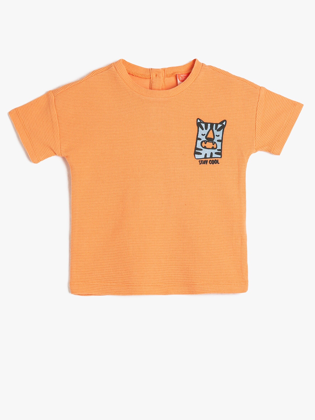 

Koton Boys Graphic Printed Pure Cotton T-shirt, Orange