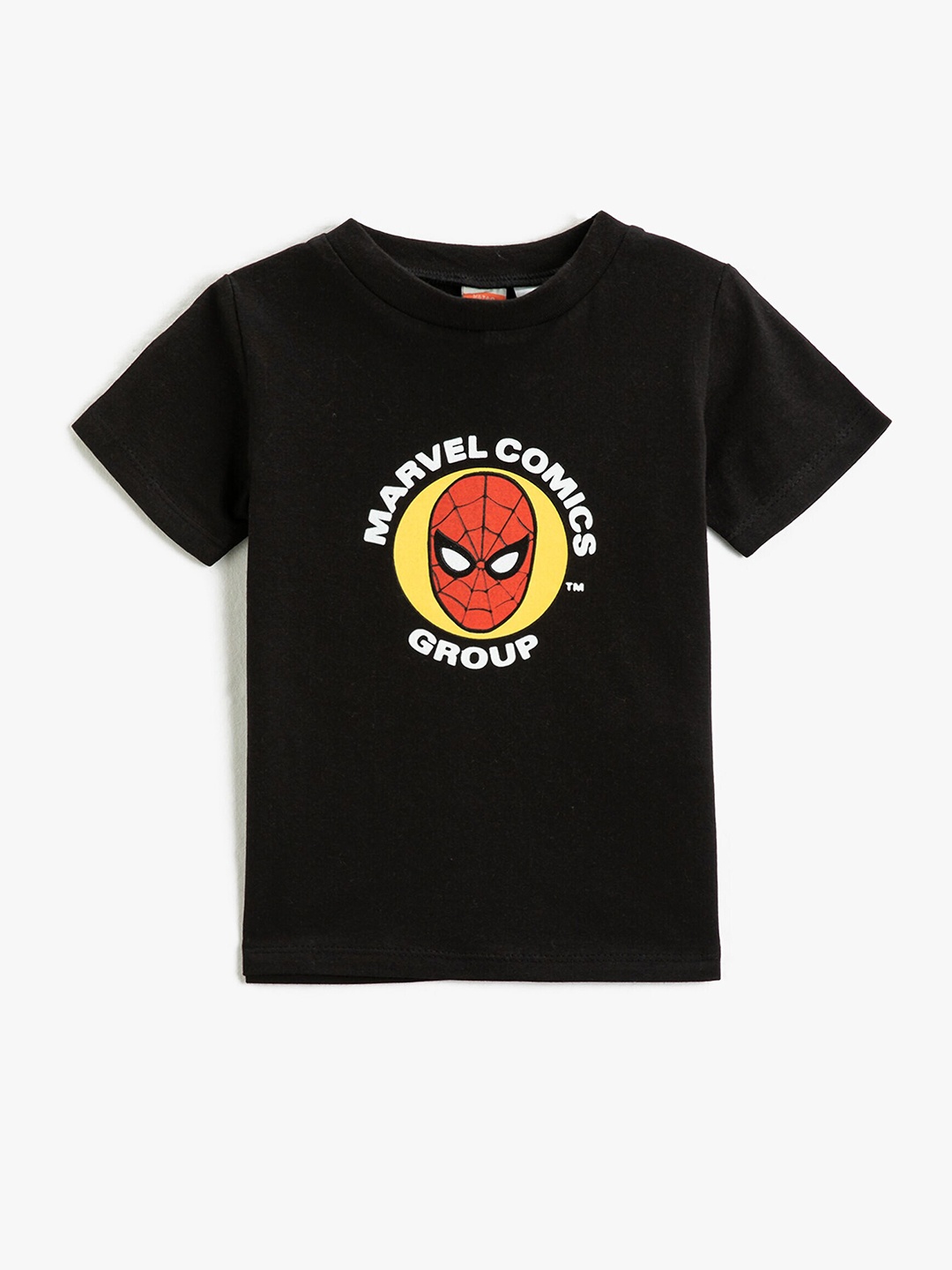 

Koton Boys Spider Man Printed Pure Cotton T-shirt, Black
