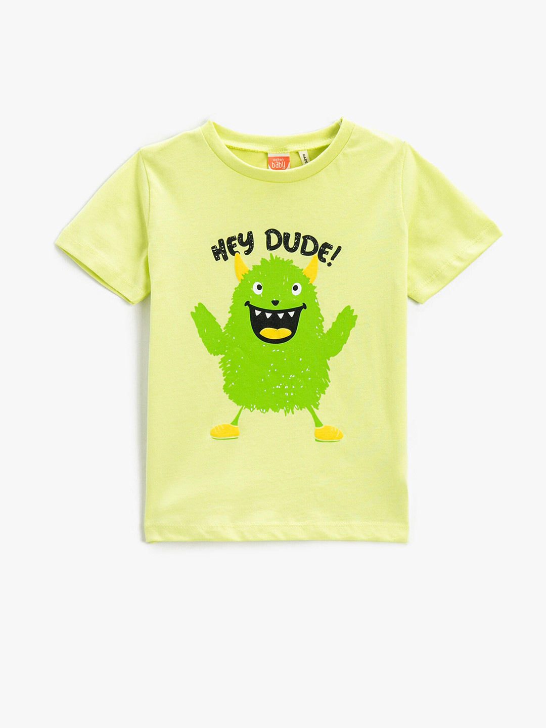 

Koton Infant Boys Graphic Printed Pure Cotton T-shirt, Green