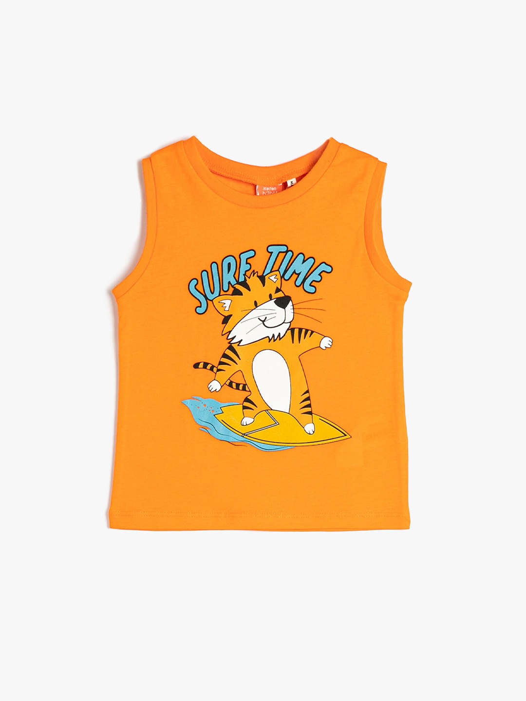 

Koton Infants Boys Graphic Printed Pure Cotton T-Shirt, Orange