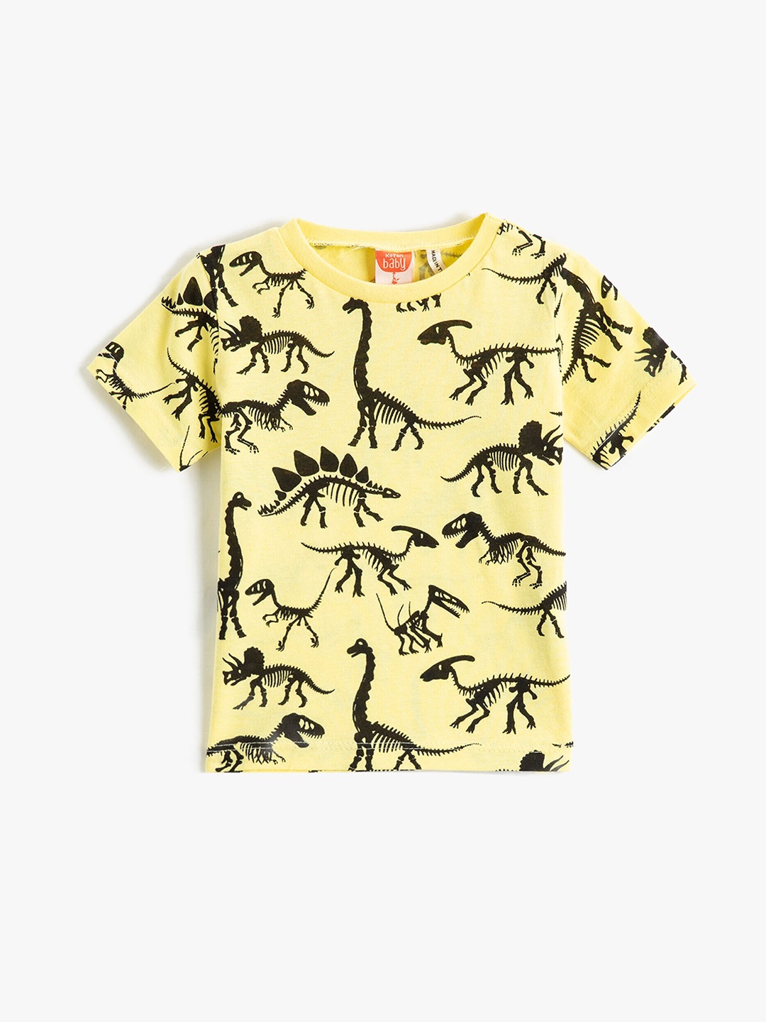 

Koton Boys Conversational Printed Pure Cotton T-Shirt, Yellow