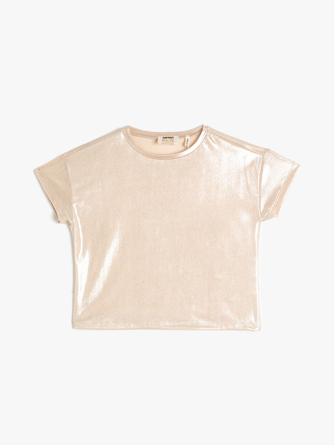 

Koton Girls Round Neck Short Sleeves T-shirt, Pink
