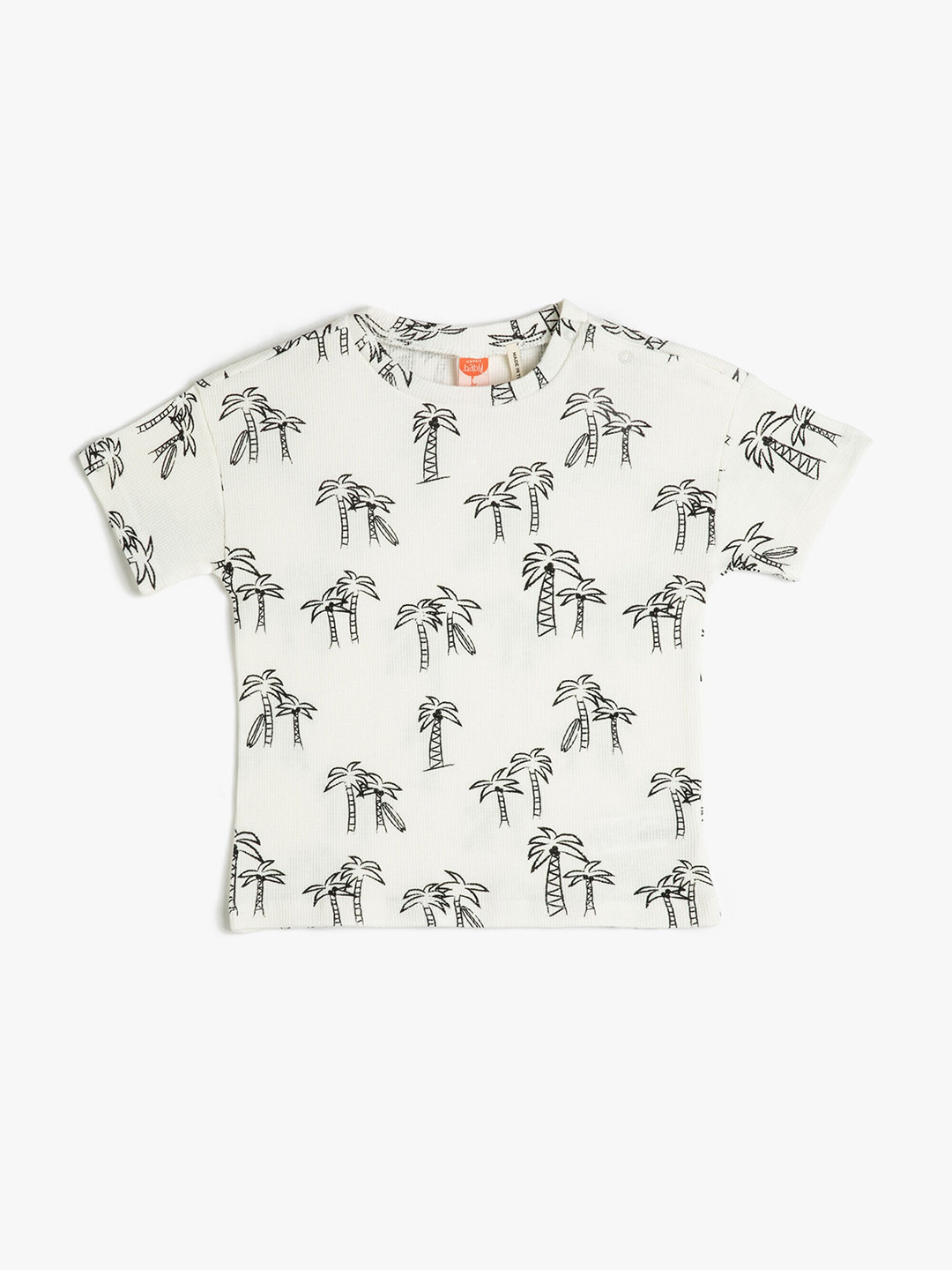 

Koton Infant Boys Conversational Printed Pure Cotton T-shirt, Beige