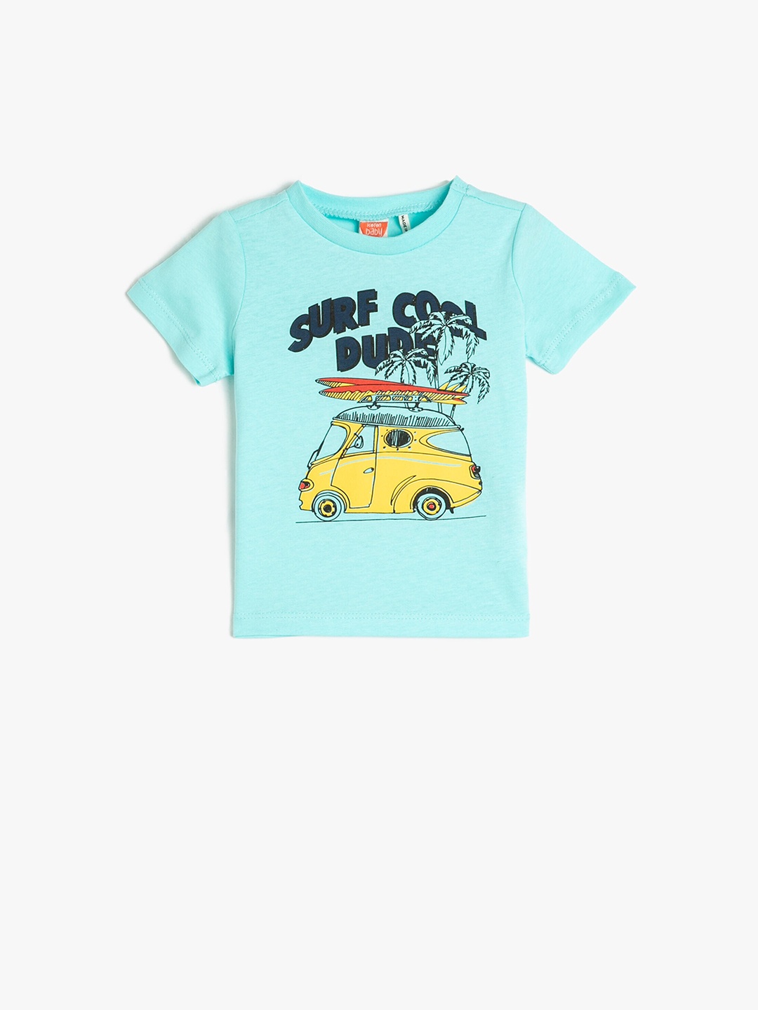 

Koton Boys Graphic Printed Pure Cotton T-shirt, Blue