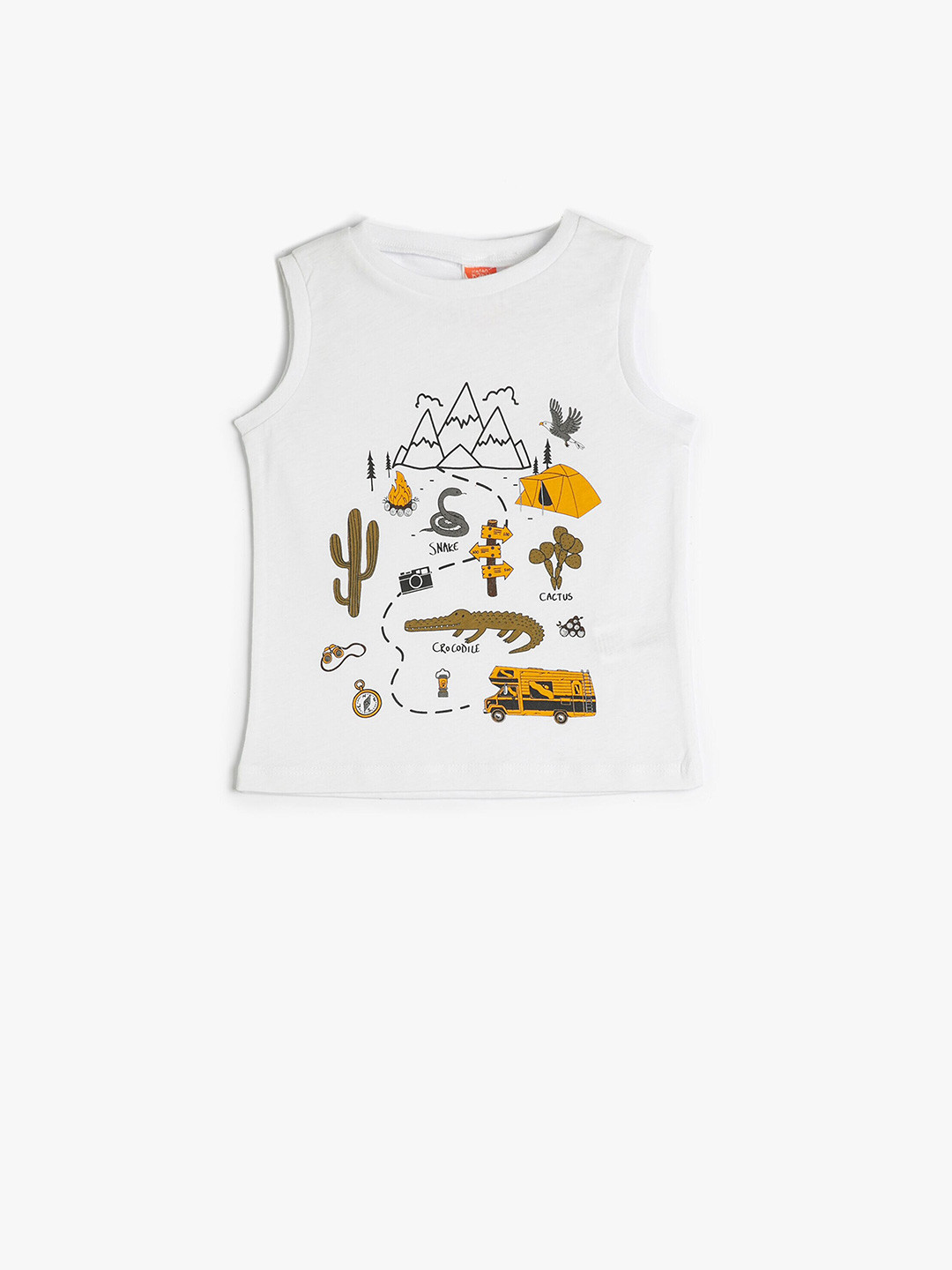 

Koton Boys Conversational Printed Pure Cotton T-shirt, White