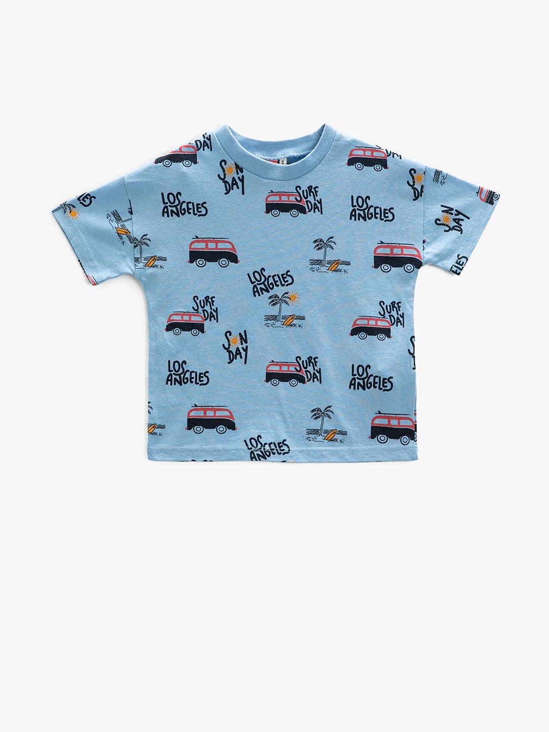 

Koton Boys Conversational Printed Pure Cotton T-shirt, Blue