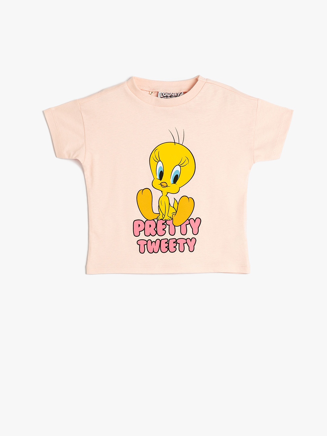 

Koton Girls Tweety Printed Pure Cotton T-shirt, Pink