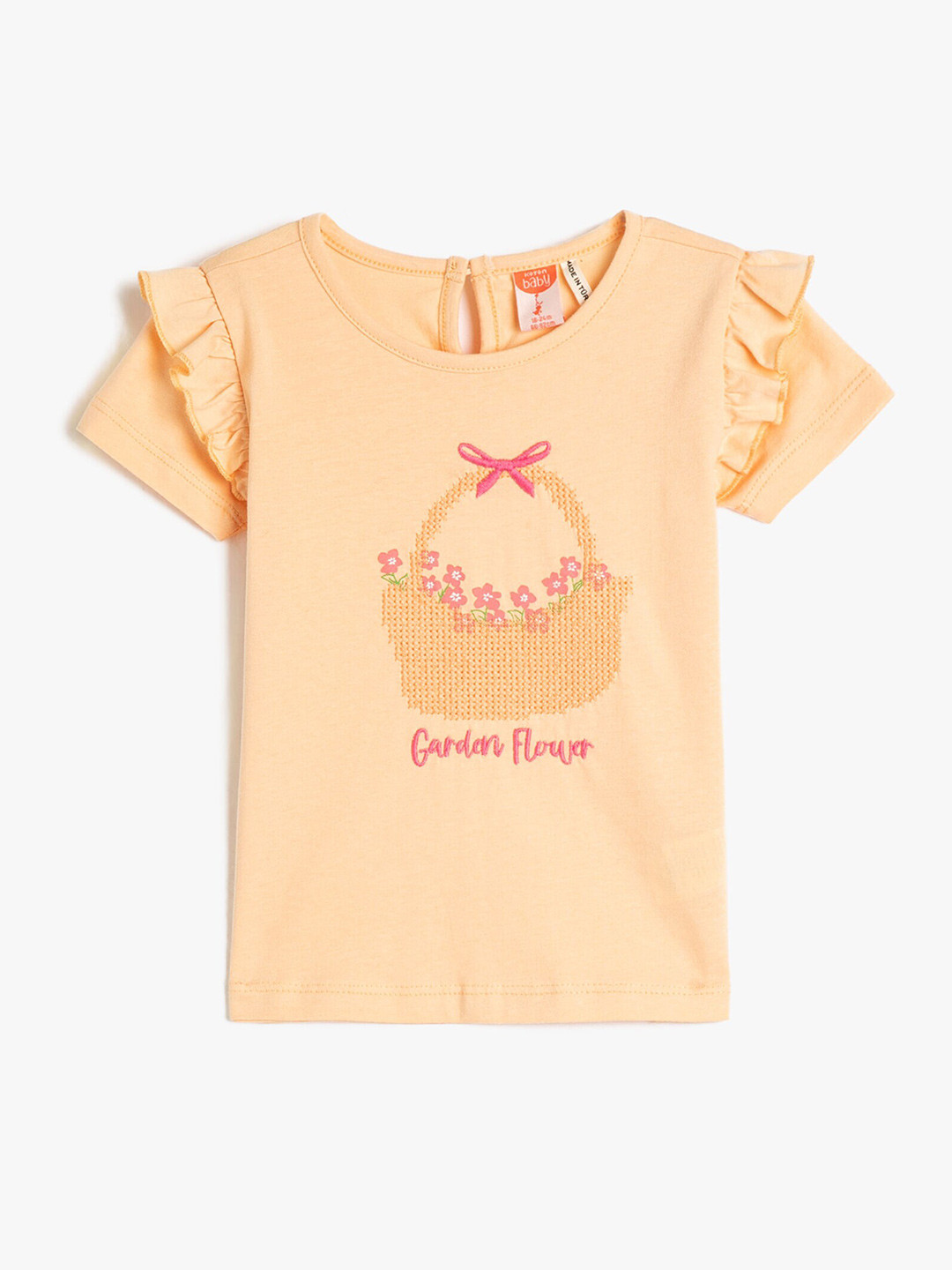 

Koton Girls Printed Pure Cotton T-shirt, Orange