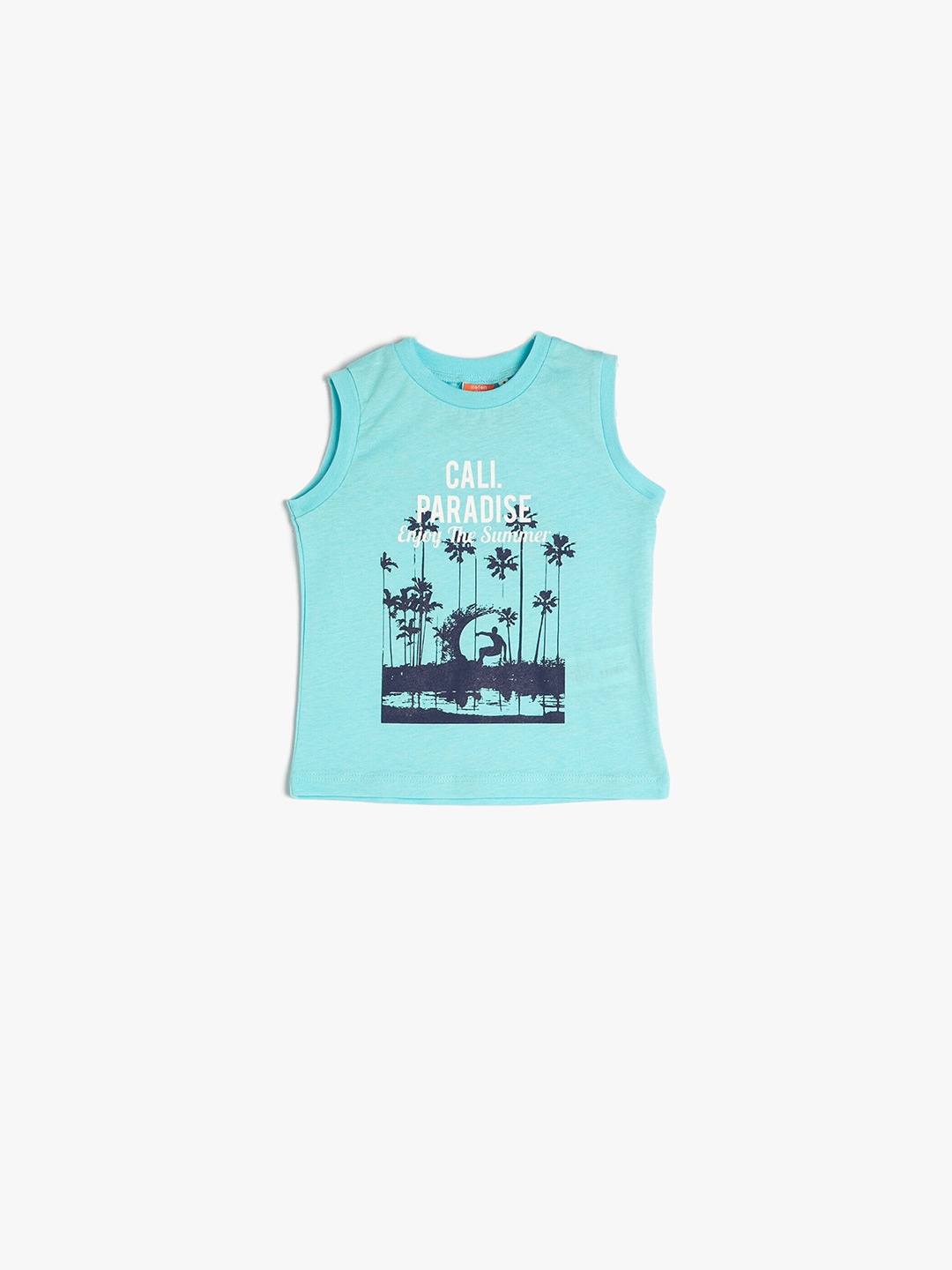 

Koton Boys Printed Pure Cotton T-shirt, Blue