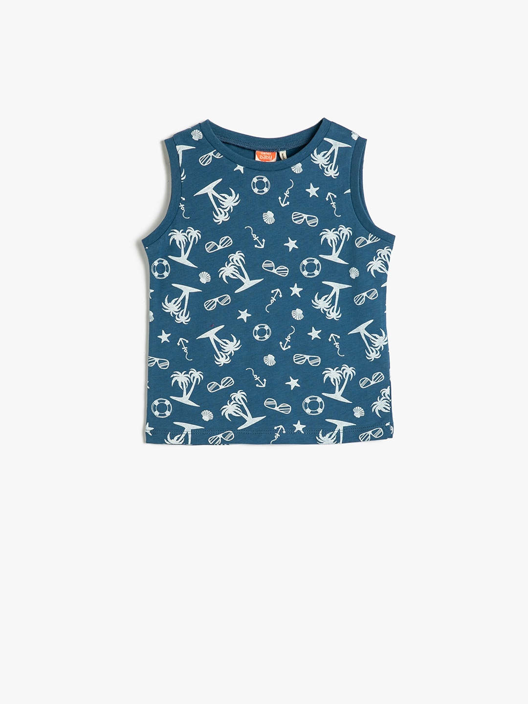 

Koton Boys Conversational Printed Pure Cotton T-shirt, Blue