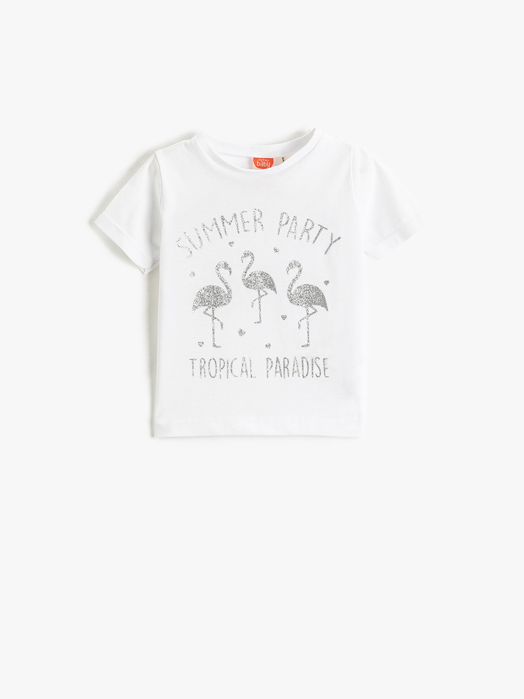 

Koton Girls Graphic Printed Pure Cotton T-shirt, White