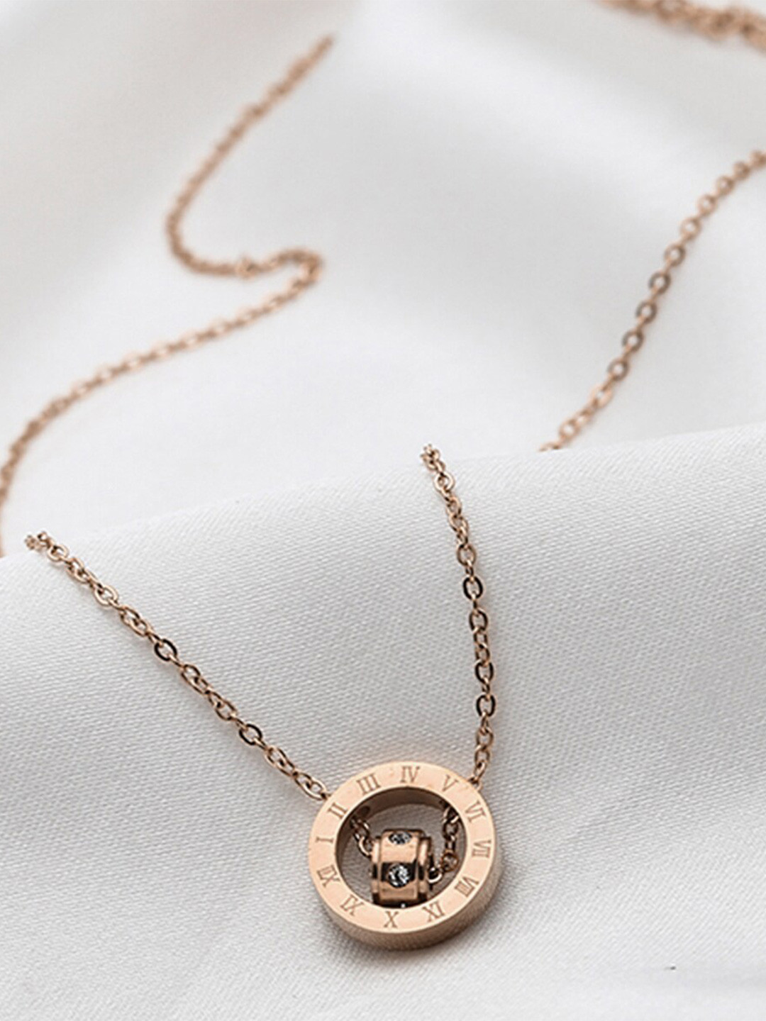

ZIVOM Rose Gold Rose Gold-Plated Necklace